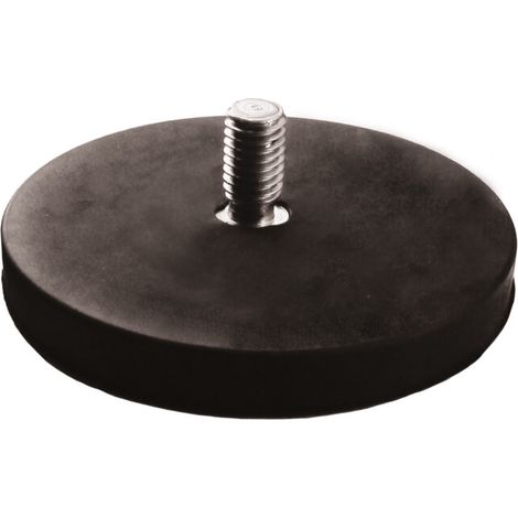 Jeu de 2 aimants plats avec tige filetée, Néodyme,⌀: 88 mm 2 pièces