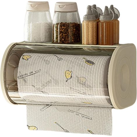 Porte-rouleau de cuisine distributeur papier essuie-tout et mouchoirs Porte-essuie-tout mural avec c
