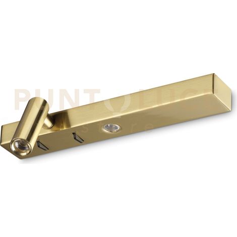 Ideal Lux Applique moderna Bonne 2 luci LED integrato ottone metallo