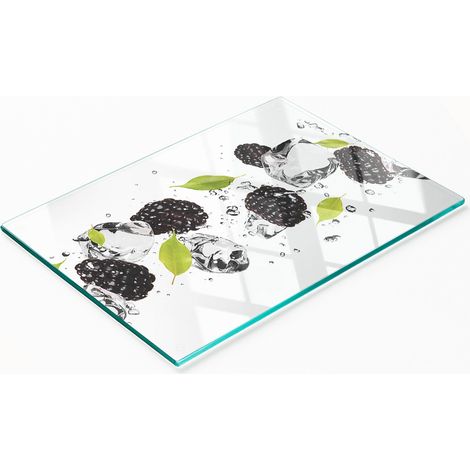 Tabla decorativa de cristal para servir aperitivos, agua de cereza, 80x52 cm (1/5)
