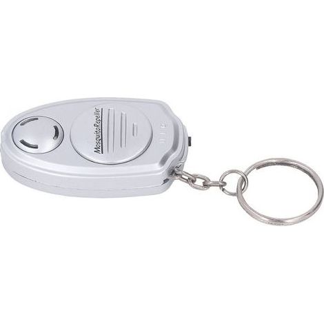 Mini-Ultraschall-Mückenschutzgerät. Sicher und geräuschlos. Silber. Mit Schlüsselanhänger. (1/5)