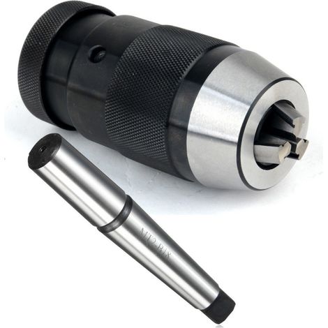 TrAdE Shop Traesio - Mandrino Autoserrante Per Tornio Trapano A Colonna 1-16mm Attacco B18 + Mt2 -