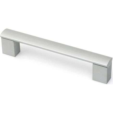 Asa de aluminio con acabado anodizado mate, dimensiones:138x16x30mm y entrepuntos:128mm -