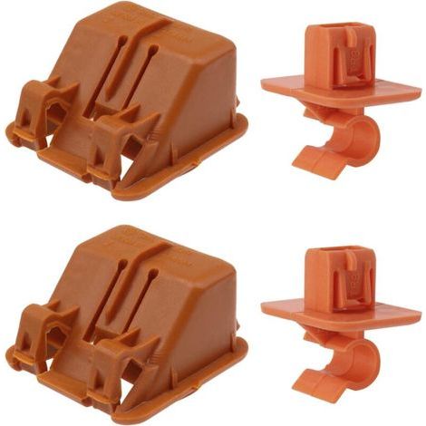 Juego de 2 clips de plástico para varilla de capó, retenedores de capó 1U0823570A, sujetador de varilla de soporte de capó compatible con Fabia Octavia MK2 2004-2013