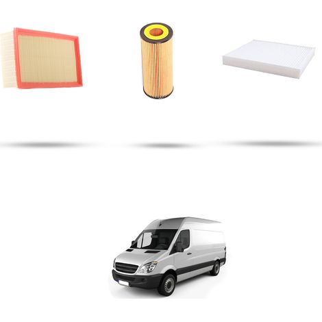 Kit tagliando 3 filtri compatibile con Mercedes Sprinter II (906) 224 V6 190kw Dal 2006 al 2013 (1/5)