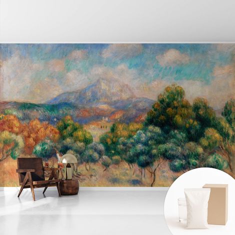 Tapete Vliestapete mit Kleber - Wanddekoration Wohnzimmer - Tapete Schlafzimmer Berglandschaft 416x254 cm (1/5)