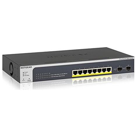 NETGEAR GS510TPP Managed L2/L3/L4 Gigabit Ethernet (10/100/1000) Power over Ethernet (PoE) Schwarz (1/5)