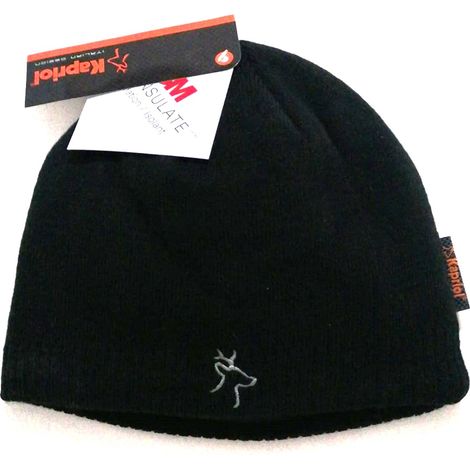 Kapriol cappellino nero ice foderato in tessuto morbido e caldo