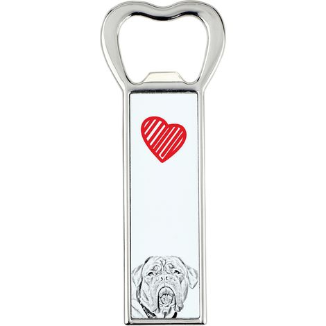 Cane di Bordeaux, Dogue de Bordeaux, Mastino Francese - apribottiglie con cane, apri frigo personalizzato, regalo unico per uomo di Art-Dog (1/5)
