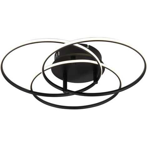 Globo - plafón - KOMBOS - negro - metal - Ø 46cm - LED - 67355-40