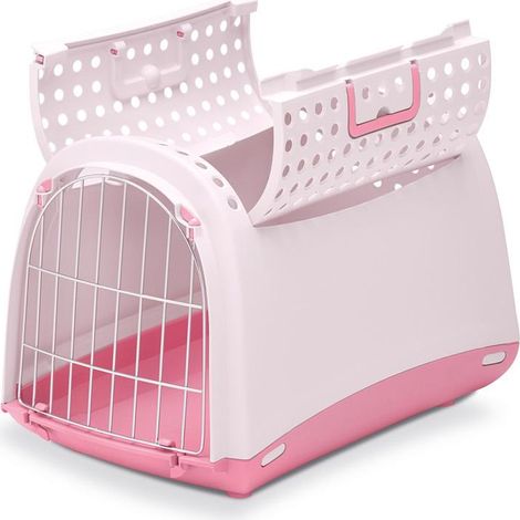 imac Linus Cabrio transportín para animales pequeños rosa