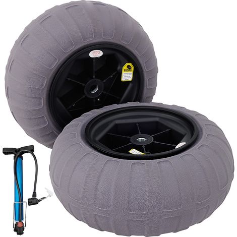 VEVOR Rueda Hinchable Neumático 40,6 cm TPU 176 libras Neumáticos de Ruedas Globo Neumáticos de Ruedas Neumática Llanta Plástico Neumáticos de Carro 7,6 kg Rueda Carretilla Sacos Neumático Carro