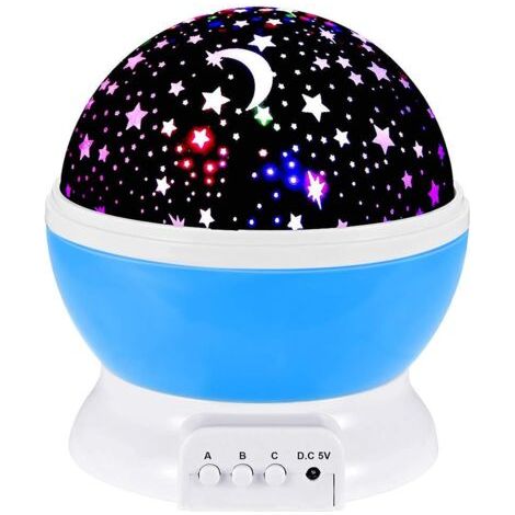 Giocattoli luminosi notturni per bambine dai 2 agli 8 anni, regali, luci notturne per bambini con rotazione a 360 gradi e (1/4)