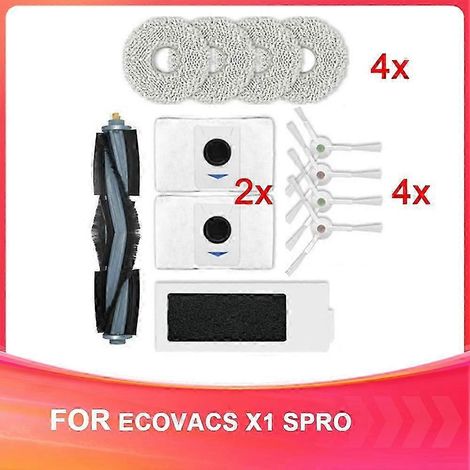 Consommables de rechange compatibles ECOVACS X1 SPRO pour balayeuse.WHBYV (1/4)