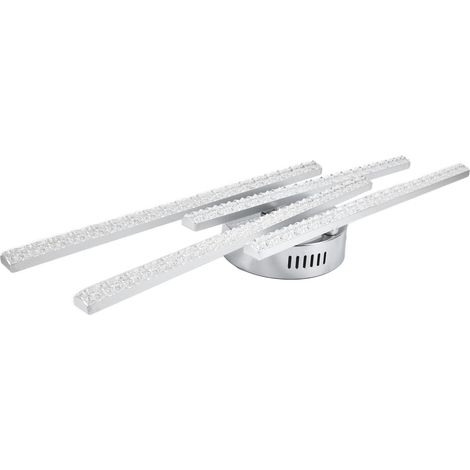 Plafonnier LED à 4 bandes, style nordique moderne, idéal pour la décoration de la maison, du bureau ou d'un café. AC85-265V, lumière chaude. (1/5)