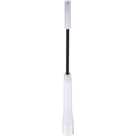 Three-section extendable alloy car radio roof mast, Ariel AM/FM silver aerial antenna (1/3)