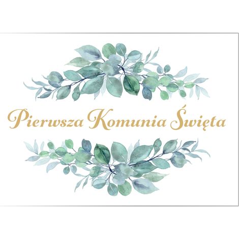 Poster per la Prima Comunione con edera, 60 cm x 42 cm, 1 pezzo. (1/5)