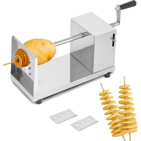 Coupe en Spirale Coupe-Pomme de Terre, Coupe-Frites en Acier INOX, Pour Fruits, Pommes de Terre, Concombres ou Carottes (1/5)