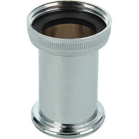 tecuro Distanzstück für Siphonrohre 1 1/4 x 1 1/4 Zoll - verchromt (1/5)
