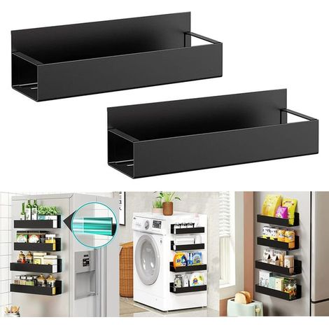 2-teiliges magnetisches Lagerregal, Kühlschrank-Seitenlagerregal, magnetisches Saug-Kühlschrankregal
