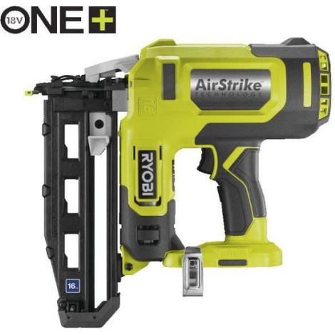 RYOBI - Cloueur de finition 16G a air comprimé 18V ONE+ pointe de 19 a 64 mm, chargeur 100 pointes + 500 pointes - R16GN18-0