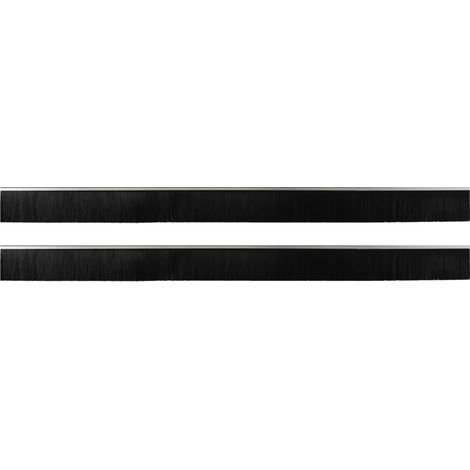 Brosses de porte adhésives 2 pcs Argent 100 cm (1/5)