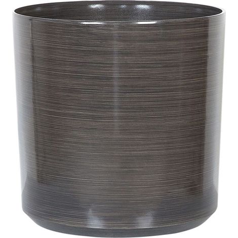 Maceta de arcilla fibras gris oscuro 35 cm macetero jardinera resistencia Vagia