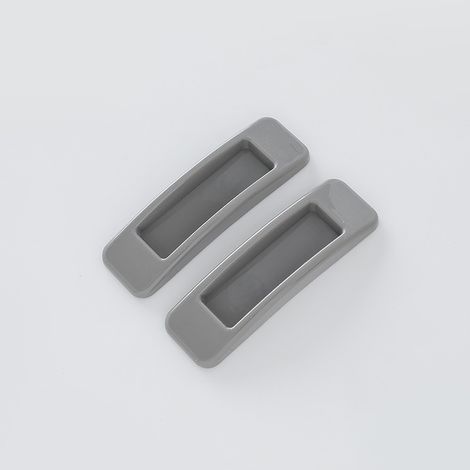 CYUNSHOP Poignée adhésive pour portes/fenêtres, lot de 10 – Plastique, sans perçage, couleurs variées (gris). (1/5)