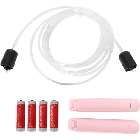 Corde à Sauter Lumineuse LED RGB Léger Ergonomique pour Fitness Enfants Adultes Gym Bleu (1/5)