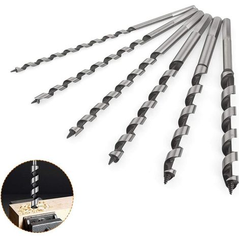 Lucky-88 – 230-mm-Holzbohrer-Set – 6-teiliges Sechskant-Bohrer-Set aus Kohlenstoffstahl – Durchmesser 6/8/10/12/14/16 mm für Hartholz (1/5)