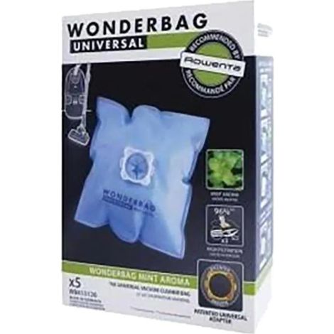 Sacchetto per aspirapolvere Rowenta Wonderbag trasparente 6 litri