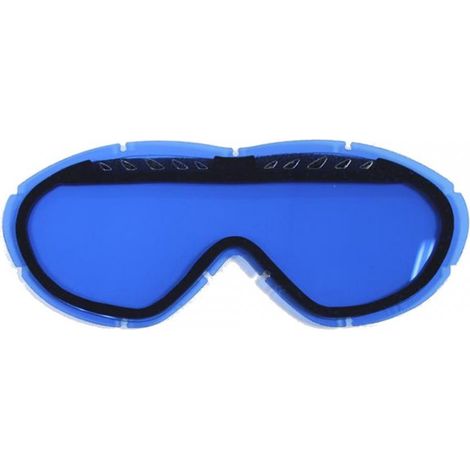 Écran double ventilé bleu pour masque lunette cross Smith Sonic