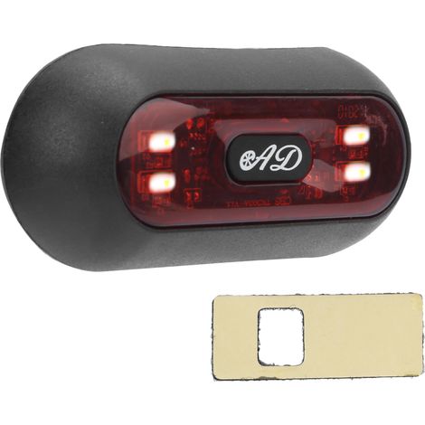 Feu arrière LED IP67 clignotant étanche pour moto, vélo et casque. Accessoire (1/5)