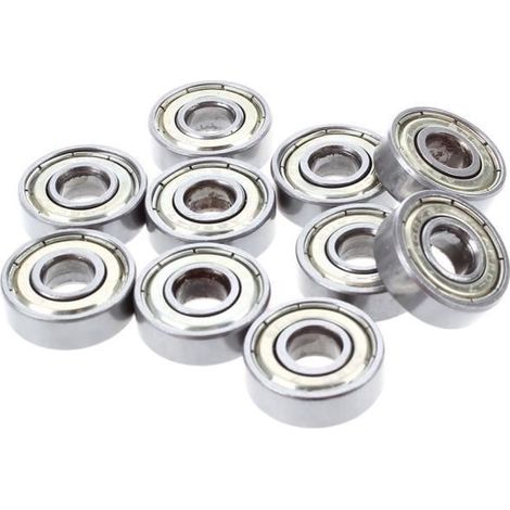 Miniatur-Rillenkugellager aus Stahl 608 ZZ 8 x 22 x 7 mm, 10 Stück pro Packung (1/4)