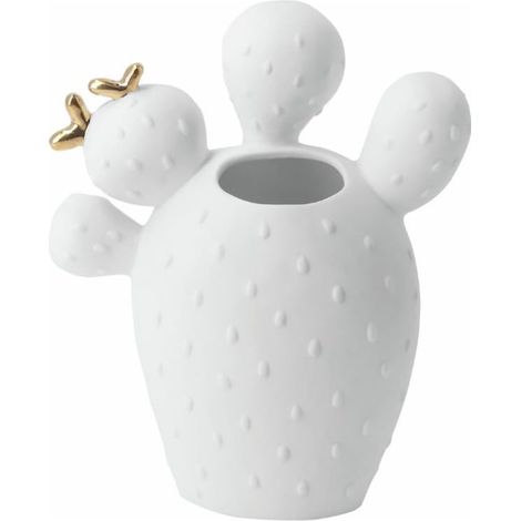 Vase en porcelaine figue cactus (1/2)