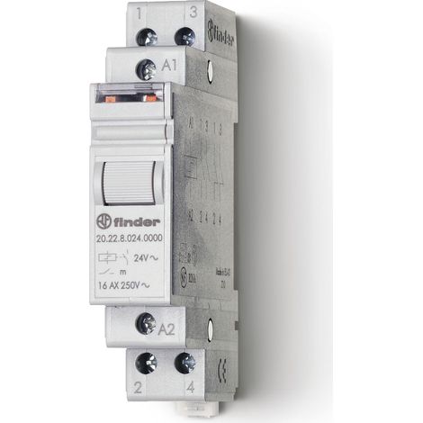 Telerupteur volet roulant 2NO 16A 12V AC inverseur 4 séquences FINDER 202880120000PAS