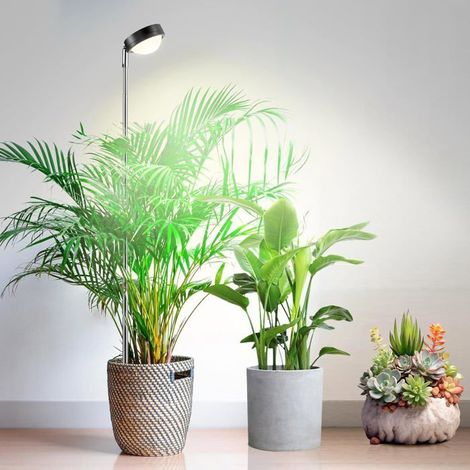 Lampe horticole à spectre complet avec lentille optique, lampe de croissance,minuterie automatique (6/12/18 heures),hauteur réglable (1/4)