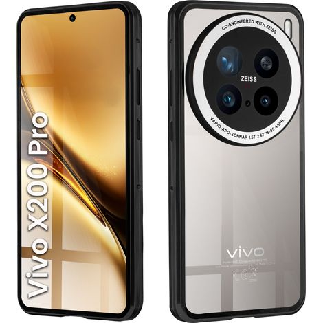 Funda para Vivo X200 Pro 5G, magnética, doble cristal, negra. (1/5)