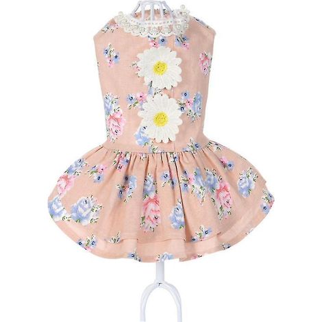 Nouvelle robe florale spéciale pour chien (1 pièce) (1/3)
