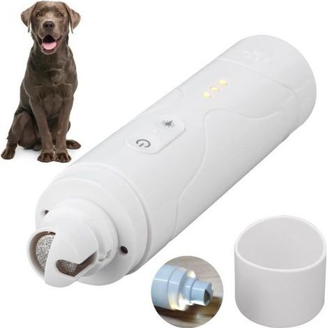 Elektrische Hunde-Krallenfeile mit LED-Licht, elektrischer Hunde-Krallenschneider, USB-Ladefunktion - YEA (1/4)