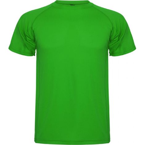 Camiseta técnica de manga corta ranglán de escote redondeado MONTECARLO ROLY XXL Verde Helecho