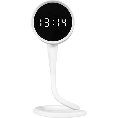 Tuya Smart Clock Alarm WiFi Batterie Caméra 3MP Vision Nocturne Application Mobile Affichage et Enregistrement à Distance Carte SD Mémoire Caméra A (1/5)
