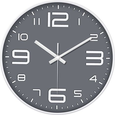 Horloge Murale Simple et Moderne 12 Pouces - Silencieuse, élégante, Facile à Lire - Pour Toutes les Pièces (1/5)