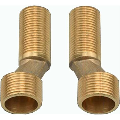 Robinet de douche de baignoire offset Connect, réducteur de coude en laiton, bras oscillant réglable, offset Connect 1 / 2 3 / 4, offset Connect 2 / 2 3 / 4, or (1/4)