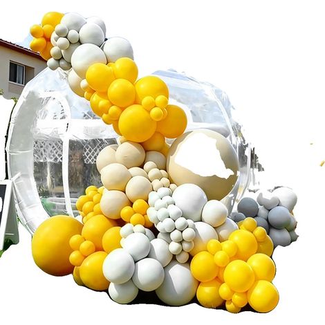 Maison à bulles, tente gonflable, installation facile, matériau PVC durable, 2.5Mètres (1/2)