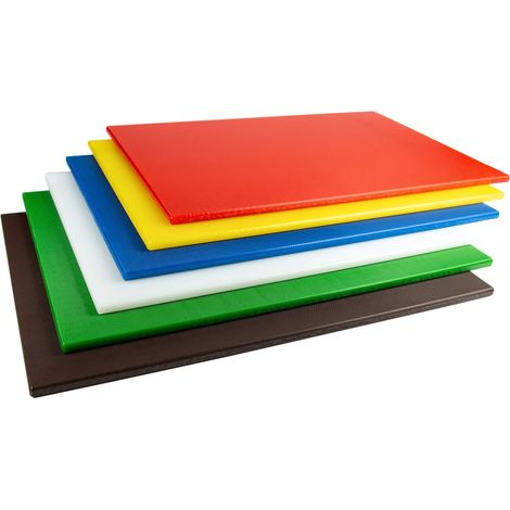Grunwerg Marrone Tagliere colorato Resistente ai Graffi in plastica polietilene