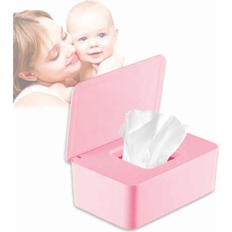 Green Mobility-Boite A Lingette Bebe Boite A Lingettes Humides Boite Lingette BoîTe à Mouchoirs En Papier Avec Couvercle Mouchoirs Humides éTui Pour Couches Avec Couvercle Pour La Maison Ou Le Bureau  (1/5)
