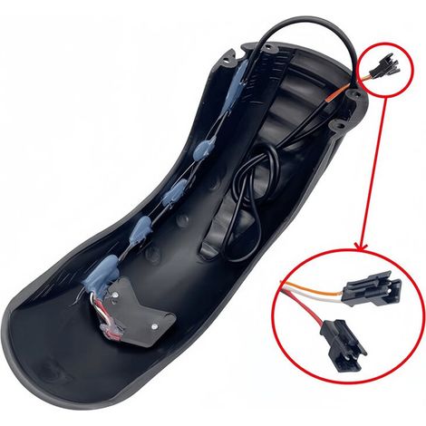 Guardabarros traseros ensanchados (2 piezas) para patinetes eléctricos M4, con luces de freno. Protección contra el barro. Guardabarros para patinete.