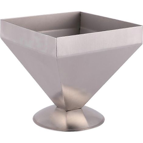 Moule de cuisine en acier inoxydable, moule pyramidal à quatre faces, moule pour assiette froide, ensemble de 2 pièces (1/5)