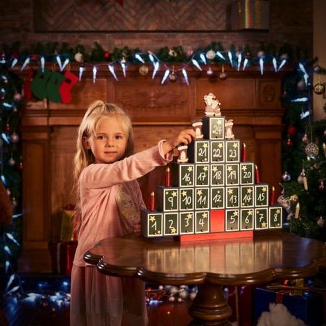 Calendrier de l'avent Sapin de Noël à remplir avec cadeaux ou friandises (1/5)